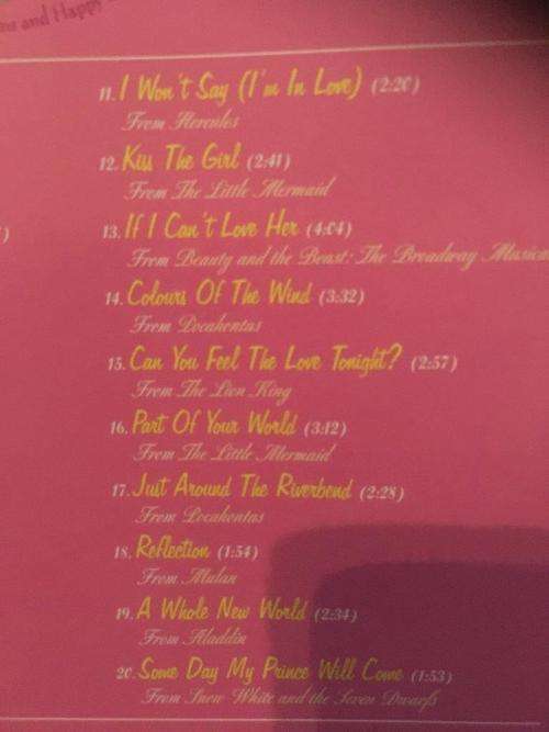 CD - Disney Princess - The Music of Hopes Dreams and Happy Endings