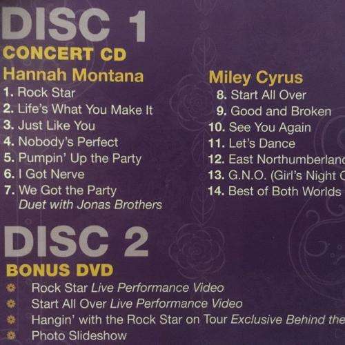 CD - Hannah Montana - best of Both Worlds Concert (CD & DVD)