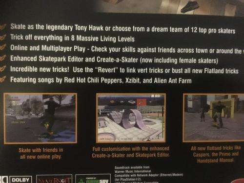PS2 - Tony Hawks Pro Skater 3 Platinum