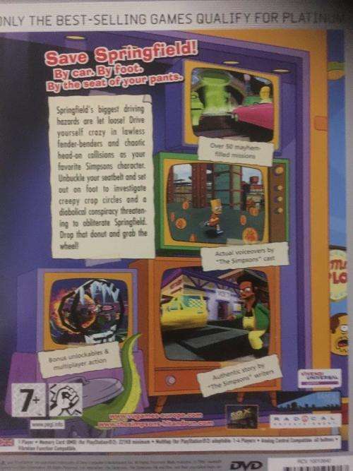 PS2 - The Simpsons Hit & Run Platinum