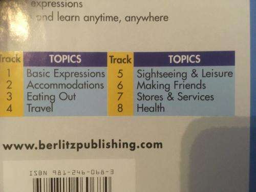 Berlitz - Portuguese Travel Pack (224 page Phrase book + audio cd)