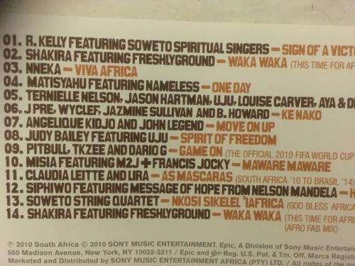 CD - Listen Up! The Official 2010 FIFA World Cup Album