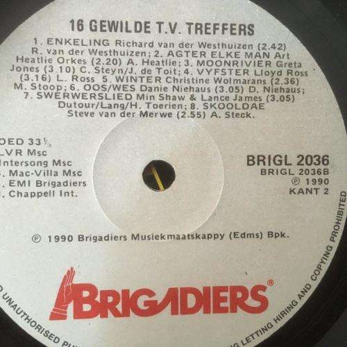 L.P. - Sestien Gewilde TV Treffers Rolprent & Videotreffers