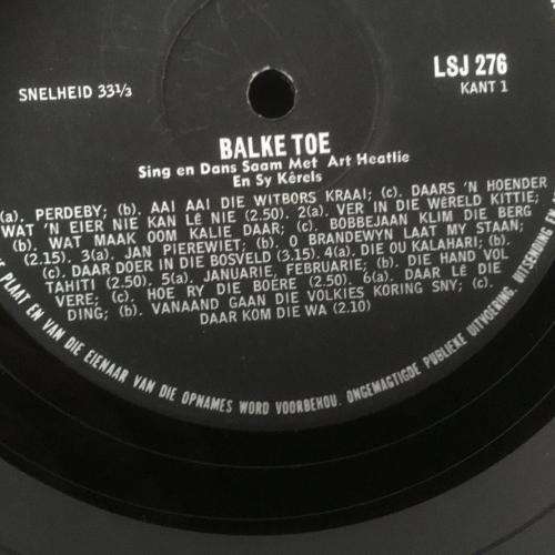 LP - Art Heatlie - Balke Toe ! Sing en Dans Met