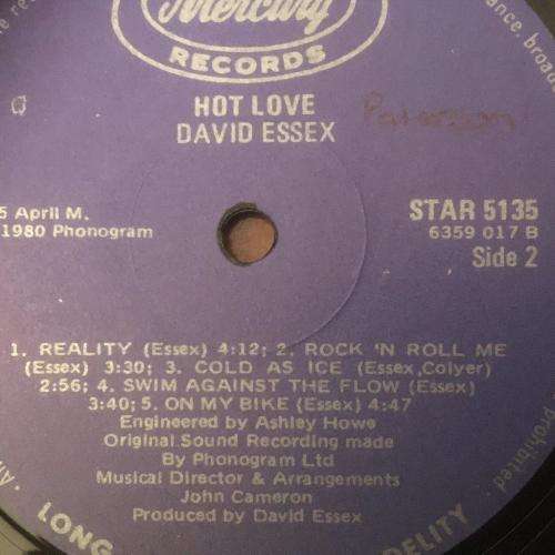 LP - David Essex - Hot Love