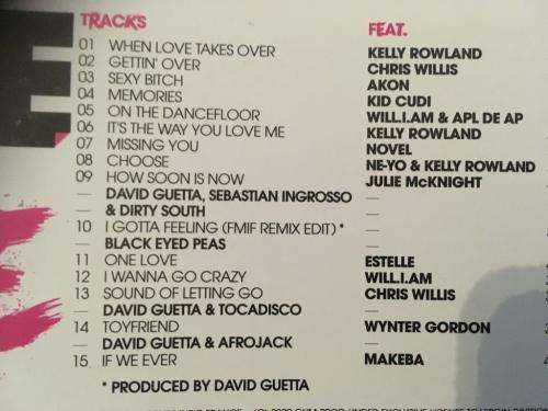 CD - David Guetta - One Love