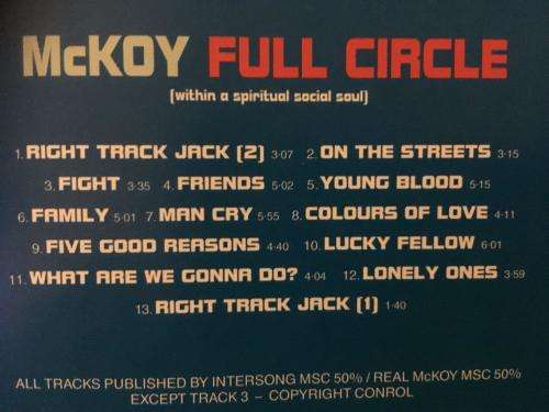 CD -  McKoy Full Circle (Within A Spiritual Soul)