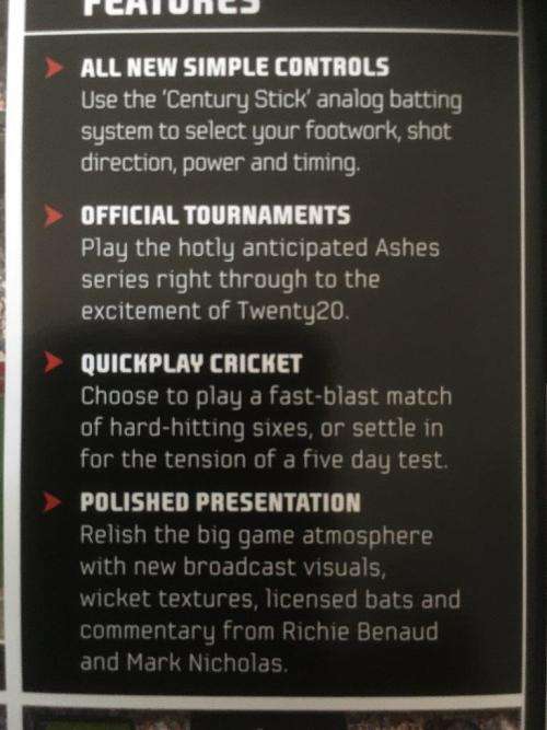 PS2 - Cricket 07 EA Sports