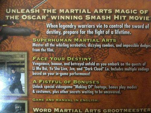 PS2 - Crouching Tiger Hidden Dragon