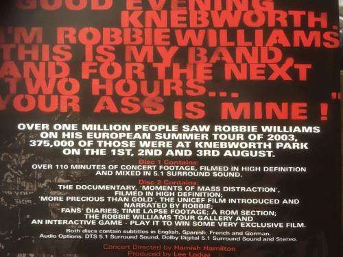 DVD + CD - Robbie Williams - What We Did Last Summer Live At Knebworth