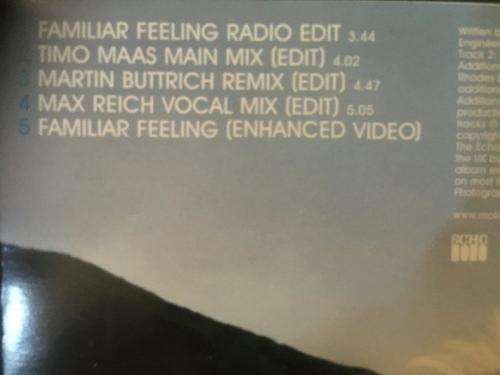 CD - Moloko - Familiar Feeling (Single)