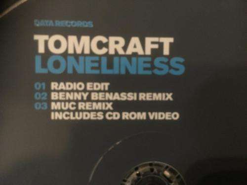 CD - Tomcraft - Loneliness (Single)