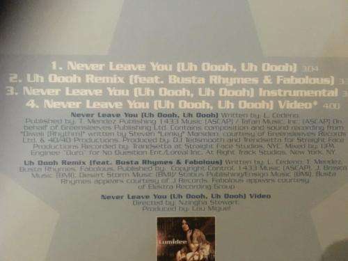 CD - Lumidee  Never Leave You (Uh Ooooh,Uh Oooh) (Single)