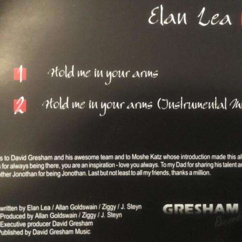 CD - Elan Lea - Hold Me In Your Arms (Single)