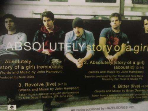 CD - Ninedays - Absolutley Story of a Girl (Single)