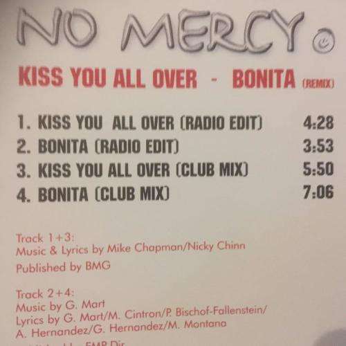 CD - No Mercy - Kiss You All Over Bonita Remix (Single)