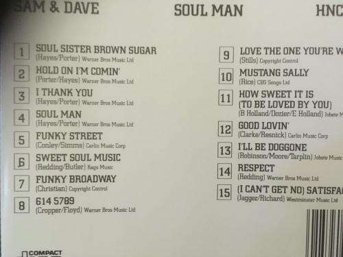 CD - Sam & Dave - Soul Man & Other Great Hits