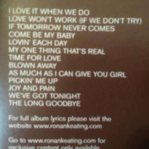 CD - Ronan Keating - Destination