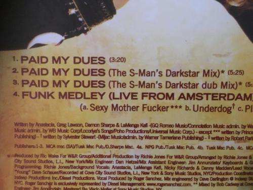 CD - Anastacia - Paid My Dues (Single)