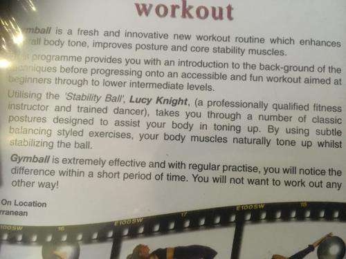 DVD - An Introduction to Gym Ball (New Sealed)