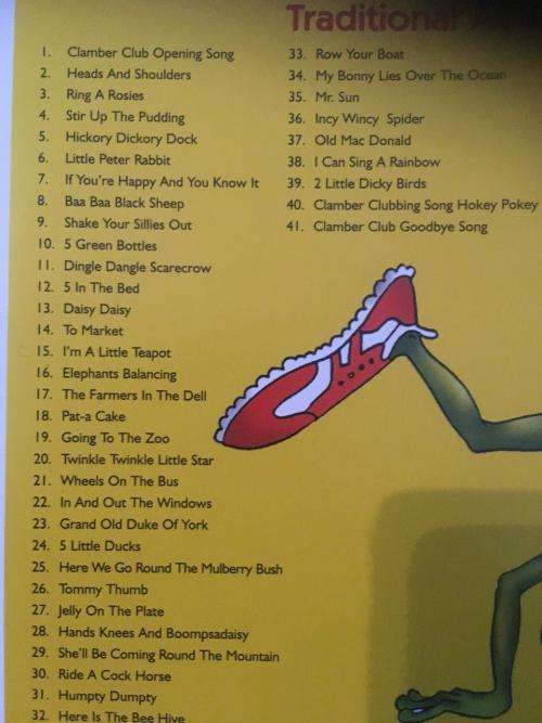 CD - Clamber Club - Traditional Action Songs