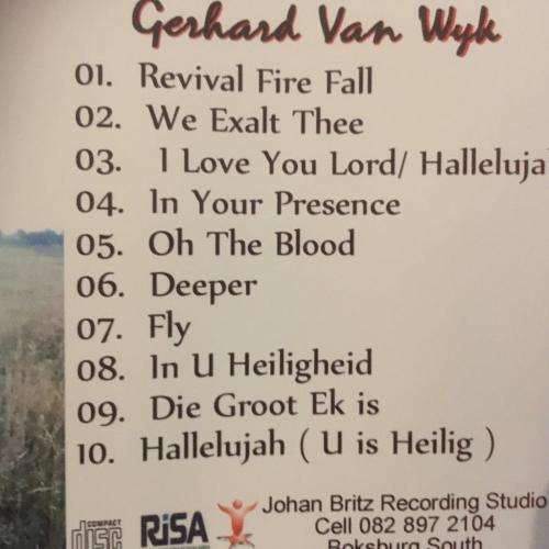 CD - Gerhard Van Wyk - Revival Fire Fall (signed)