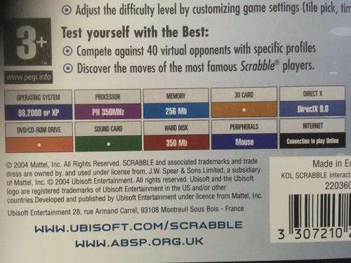 PC - Scrabble Interactive 2005 Edition