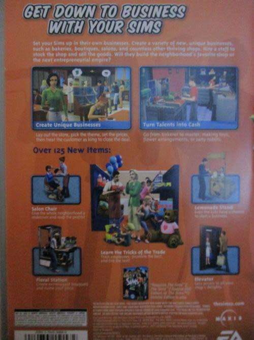 PC - The Sims 2 - Open for Business Expansion pack