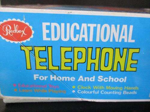 Vintage - Redbox Educational Telephone (boxed) Made in Hong Kong