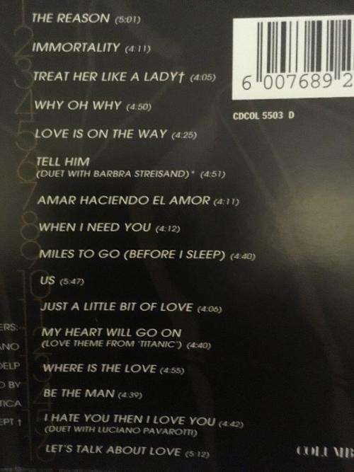 CD - Celine Dion - Let`s Talk About Love