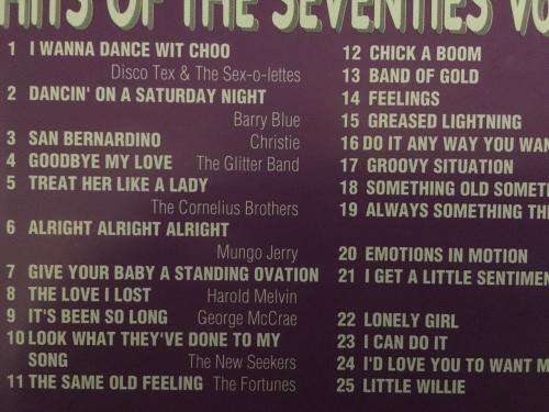 CD - Hits of the 70`s Volume Two