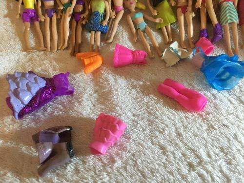 Job Lot of 12 Polly Pocket Dolls + Accessories - Mattel