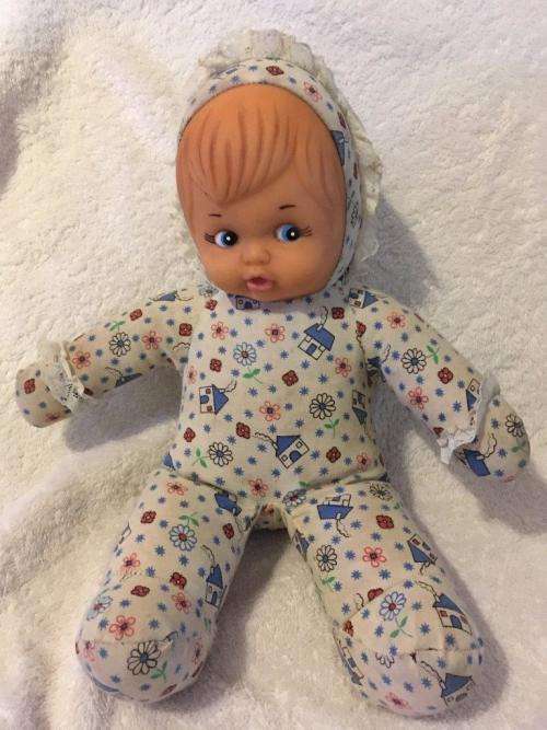 Vintage Pointed Head Soft Body Kewpie Doll +- 34cm