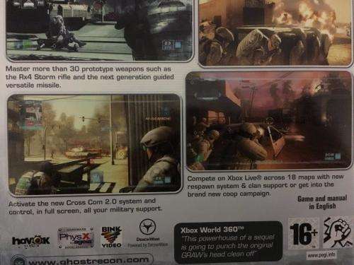 Xbox 360 - Ghost Recon 2 Advanced Warfighter Tom Clancy`s