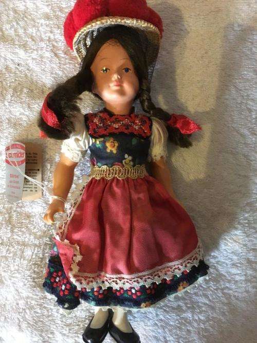 Vintage Original Schmider Barbel Doll made in Western Germany +- 23cm still has tag