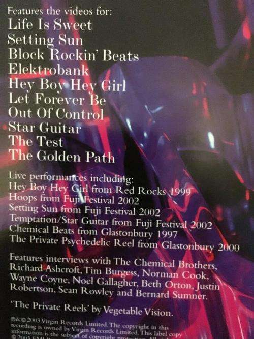 DVD - Chemical Brothers - Singles 93 - 03