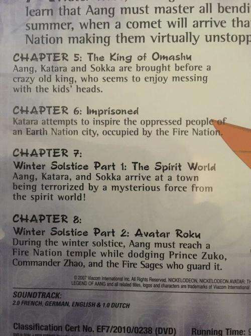DVD - Avatar The Legend of AANG - Book 1 Volume 1-4 (4 DVD`s)