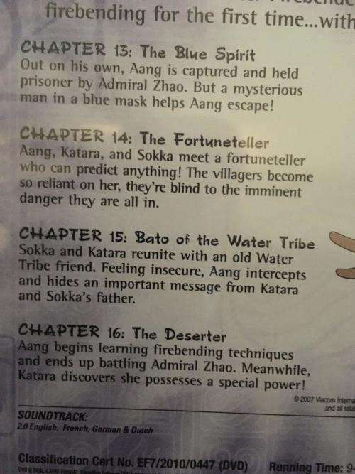 DVD - Avatar The Legend of AANG - Book 1 Volume 1-4 (4 DVD`s)