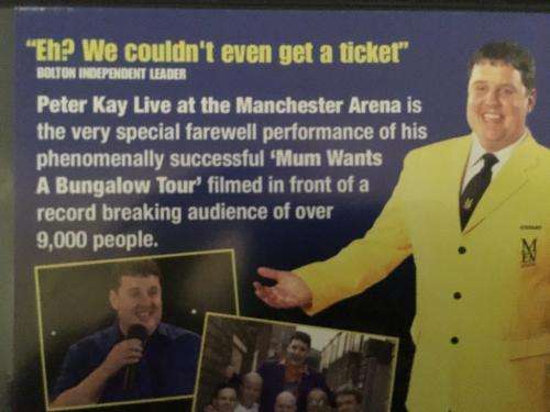 DVD - Peter Kay Live at the Manchester Arena