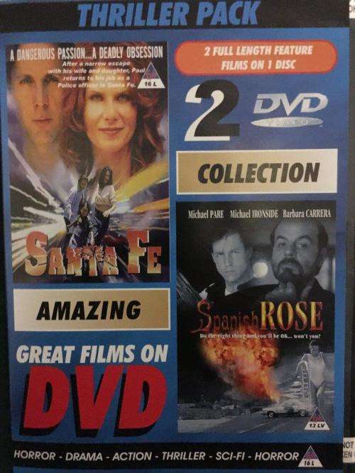 DVD - Thriller Pack - Sante Fe & Spanish Rose  2 Full length feature films on 1 disc