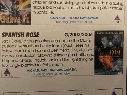 DVD - Thriller Pack - Sante Fe & Spanish Rose  2 Full length feature films on 1 disc