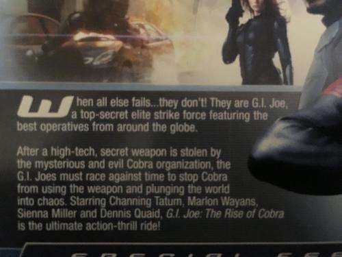 DVD - G.I.Joe The Rise of Cobra