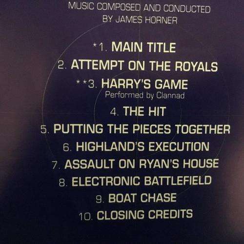 CD - Patriot Games - Music From The Original Motion Picture Soundtrack