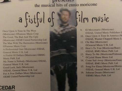 CD - A Fistful of film music