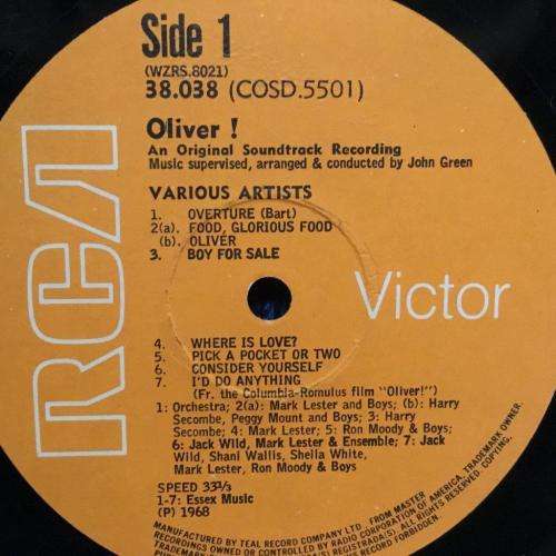 LP - Oliver - Original Soundtrack Recording
