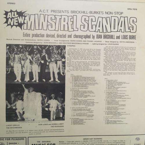 L.P. - All New Minstrel Scandals - African Consolidated Theatres Presents Brickhill-Burke's NON Stop
