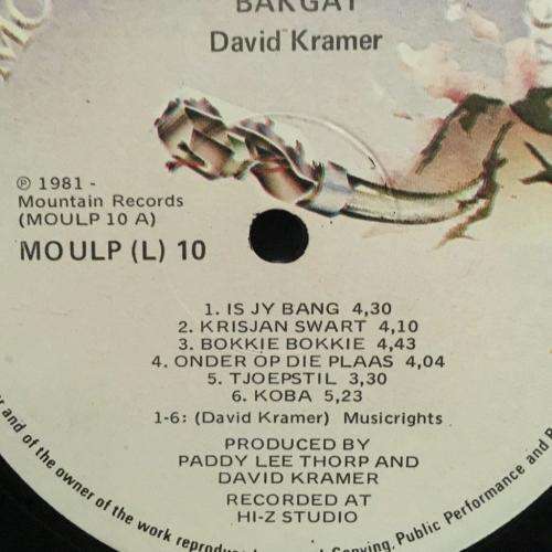 L.P. - David Kramer - Bakgat