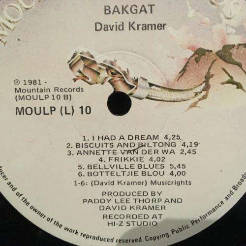 L.P. - David Kramer - Bakgat