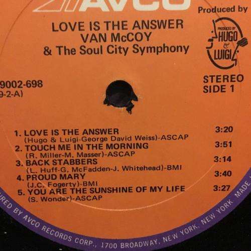 L.P. - Van McCoy and The Soul City Symphony - Love Is The Answer