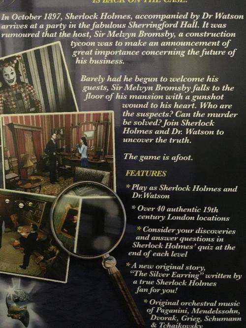 PC - Sherlock Holmes The Case of The Silver Earring - Hidden Object Game